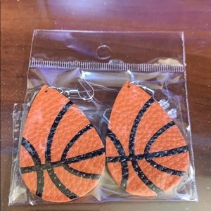 Basketball earrings